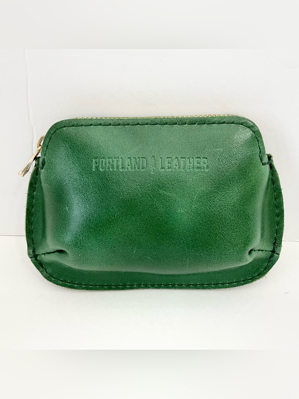 Portland Leather Small Pinch Pouch in Cowboy Mint